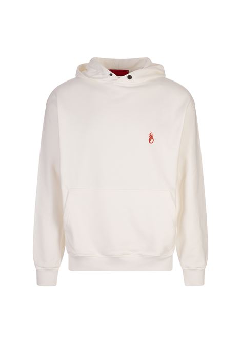 Felpa Bianca Con Fiamma Rossa Sul Petto VISION OF SUPER | VS01073BIANCO